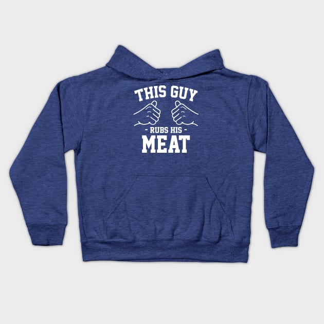 This guy rubs his meat Kids Hoodie by Lazarino
